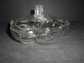 Pretty Duncan Miller Crystal Canterbury Pattern 8 " 3 Part Candy With Cover