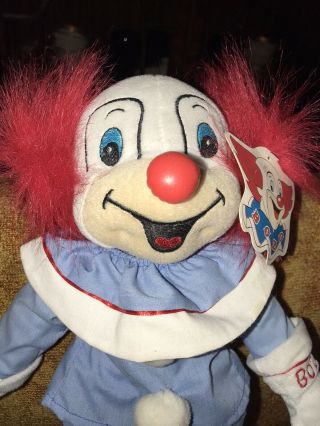 Bozo The Clown Red White Blue Plush 14 " Toy Yes Club 2000 Larry Harmon Pictures