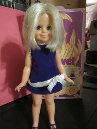 1970 Vintage Ideal Velvet Doll / Box - Crissy Growing Hair Cousin All