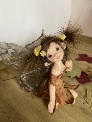 Little Ooak Sculpted Fairy By Us Artist Liz Amend