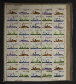 Canada 10¢,  12¢,  35¢,  50¢ Sheet Postage Lot F.  V.  $137.  25