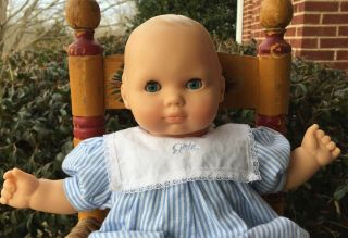 Vintage GOTZ PUPPE 15” PRE - AMERICAN GIRL BITTY BABY DOLL Romper 2
