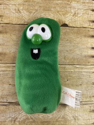 Veggietales Larry The Cucumber Beanbag Plush Toy Figure Beanie 8 " Big Idea