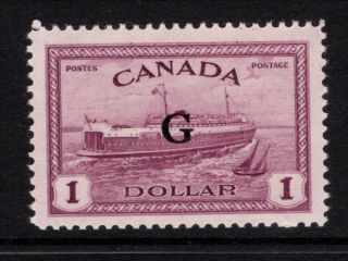 Canada 1950/52 Kgvi Official $1 Purple Sg O189 Cat £80 Mnh