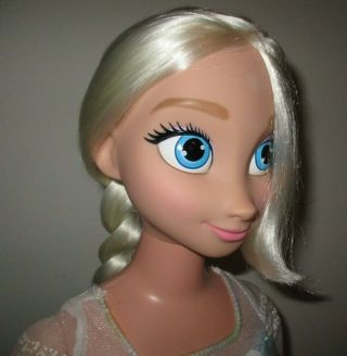 Disney Frozen Princess Elsa My Life Size Doll 38 Tall High Dress Shoes Medallion