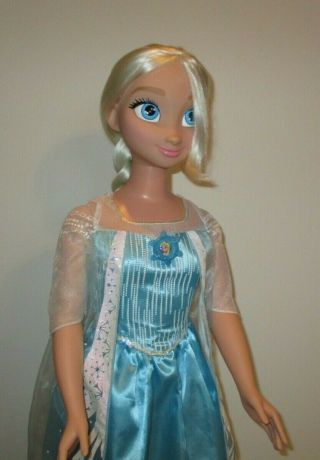 Disney Frozen Princess Elsa My Life Size Doll 38 Tall High Dress Shoes Medallion 2