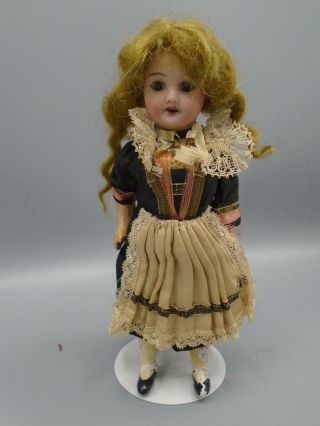 Antique French Bisque Doll SFBJ 301 Regional Costume Painted Legs 8 