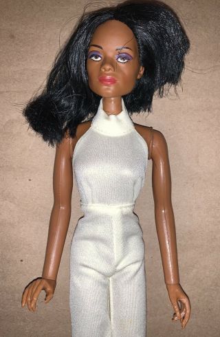 Vintage 1977 Mego Diana Ross Doll In Origional Rare Jumpsuit (haircut No Shoes)