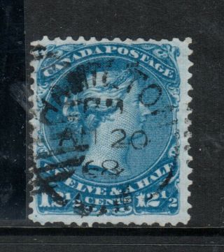 Canada 28a Fine - Very Fine With Ideal Aug 20 1868 Date Cancel