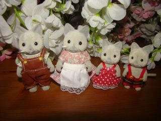 SYLVANIAN FAMILIES TOMY Vintage Solitaire Siamese Cat Baby Calico Critters 3