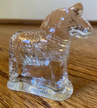 SWEDISH HORSE Miniature Glass DALA Figurine 2 