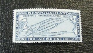 Nystamps Canada Newfoundland Stamp C11 Og H $105 J8x2402