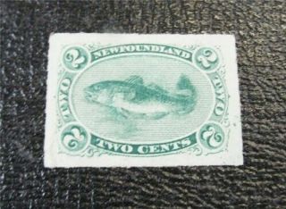 Nystamps Canada Newfoundland Stamp 38 Og H Un$300 Vf J8x2324