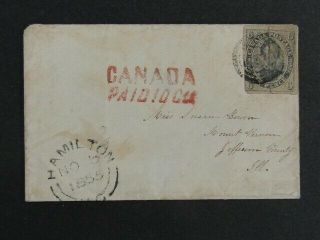Nystamps Canada Stamp 5 On Cover $1900 J9yg