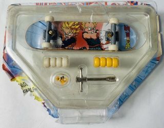 1999 Nos Dragonball Z Dbz Mini - Skateboard Finger Deck Saiyan Goku Toycom