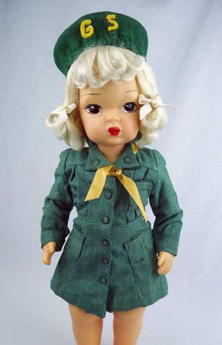 Vintage 50s Terri Lee 16” Doll Girl Scout Uniform Tagged No Doll