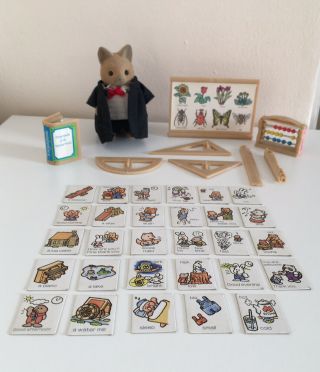 Sylvanian Families Tomy Vintage Professor Merryweather With Accessories— RARE 2