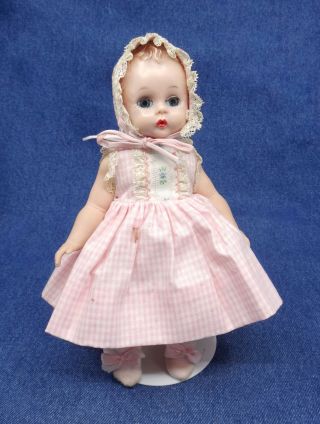 Rare Madame Alexander Wendy - Kin Baby Doll 1954 Latex Little Genius Orig Outfit