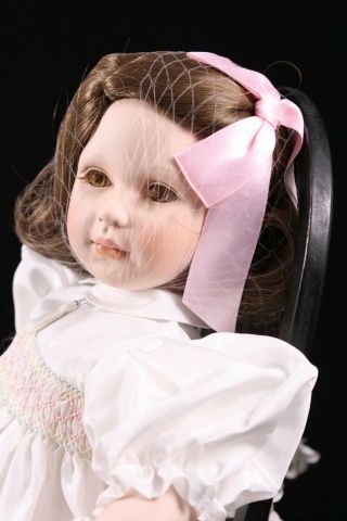 Pauline Bjoness - Jacobsen Doll Porcelain/cloth 18 " Little Trudy 3380 Artist Sign