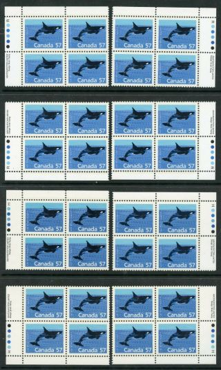 Weeda Canada 1173,  I Vf Mnh M/s Of Pbs,  57c Killer Whale Mammal Issue Cv $130