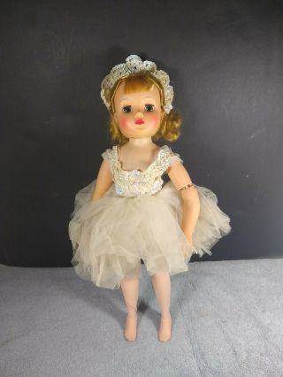 Vintage 1960s Madame Alexander Elise Ballerina Doll Blonde 15 " Jointed Hp Tlc