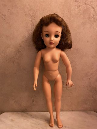 Vintage 18 " Ideal Miss Revlon Vt - 18 Doll,  Dark Hair,  1950s.