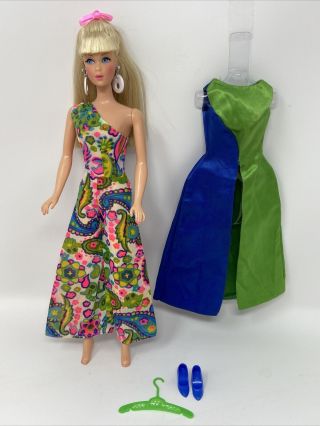 Vintage Mattel Barbie Clothes Mod Doll Outfit 1692 Patio Party Near Complete