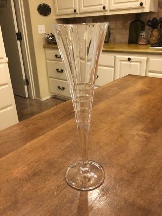 Mikasa Crystal Glass Clear Large Champagne Flute 10.  5 " Tall