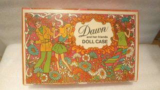 Vintage Dawn Doll And Her Friends Doll Case No Dolls Case Only