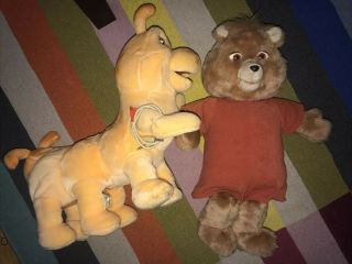 Vintage Teddy Ruxpin And Grubby All W/cord 1985 Not No Book Tape