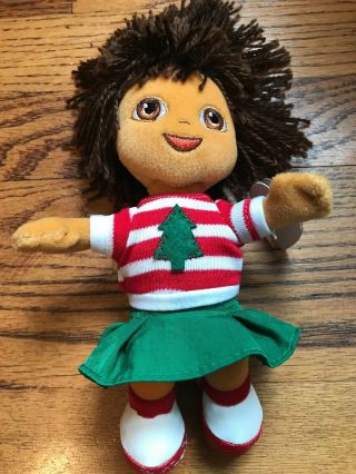 Ty - Dora The Explorer - Holiday Christmas Outfit Beanie Baby Plush Doll