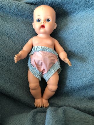 Vogue Jimmy Doll Ginnette Brother Painted Eye 8 Inch In Diaper & Cover