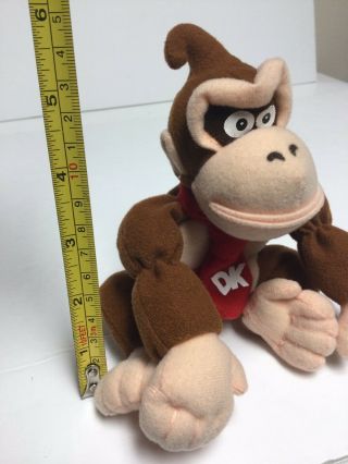 Donkey Kong Bean Bag Plush Character Toy Nintendo 64 N64 Beanie Vintage Dk