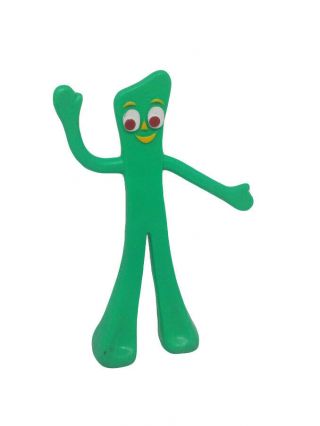 Vintage Gumby Rubber Bendable Action Figure By Prema Toy Company 5 1/2”
