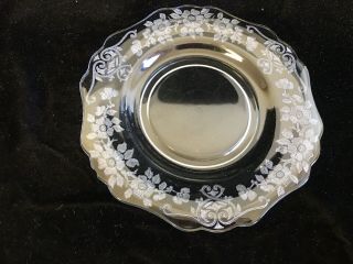 Cambridge Glass Company Apple Blossom 7 1/2 " Plate 3400