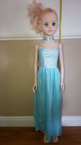 Unofficial Life My Size 3ft Play Doll Disney Princess Frozen Elsa Cinderella Set