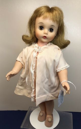 15” Vintage Madame Alexander Vinyl Doll Mary Bel That Gets Well 1959 1670 O2
