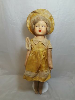 Vintage Lenci Doll Type 18 " Tall Circa 1930 