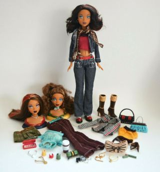 My Scene Barbie Madison Swappin Style Doll Heads Accessories Outfits Clothes