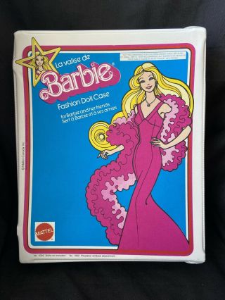 Rare Vintage Mattel Canada Superstar Barbie Case French English No.  1002 Euc