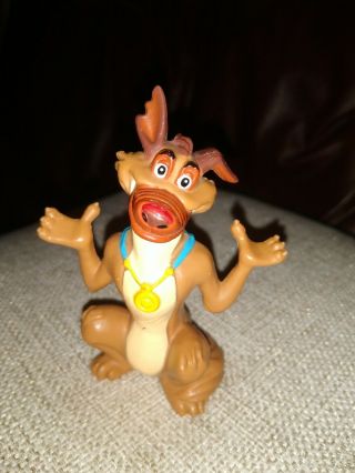 Vintage 1989 All Dogs Go To Heaven Charlie Barkin Dog Pvc Toy Figure 3 1/4 "
