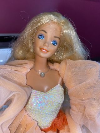 Vintage Barbie Peaches n ' Cream doll 1984 7926 Jewelry collector owned 3