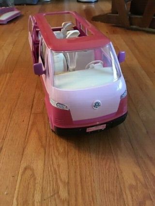 Barbie Vw Volkswagen Van With Baby Car Seat
