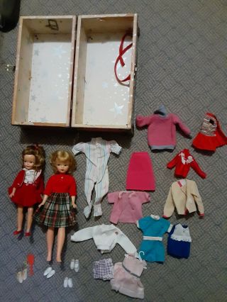Vintage Ideal 1960s Pepper Tammy Doll Outfit G - 9 - W,  G - 9 - E Bs - 12 Carrier Clothes