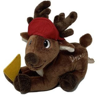 Holiday Dan Dee Plush Santas Reindeer Prancer 7 " Stuffed Animal Toy In Red Hat