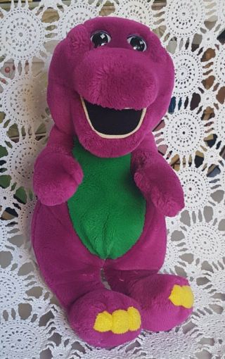 Barney The Purple Dinosaur Plush Stuffed Animal 1992 Vintage Toys 11 Inch