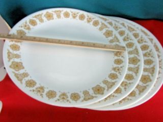 Corning Corelle Butterfly Gold Dinner Plates Set Of 4