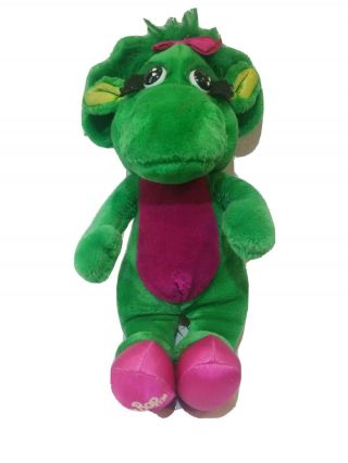 Vintage Baby Bop Green Dinosaur Plush Lyons Group 1992 12 " Barney & Friends