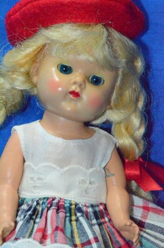 Vintage 8 " Vogue Ginny Doll Strung Painted Lash