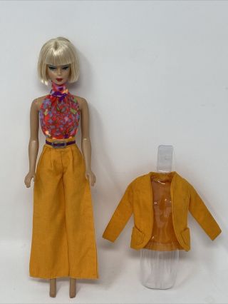 Vintage Mattel Barbie Variation Best Buy Clothes Doll Outfit 3208 Anytime Orange